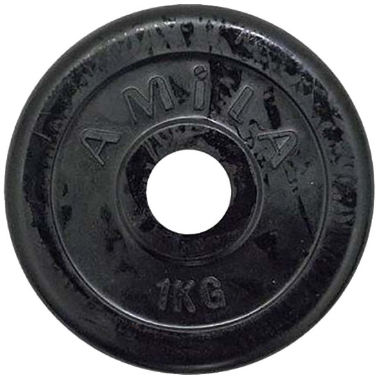 Amila Δίσκος Με Επένδυση Λάστιχου 28mm 1kg Amila Δίσκος Με Επένδυση Λάστιχου 28mm 1kg